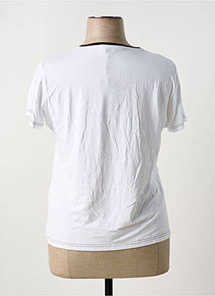 T-shirt sérigraphie manches courtes blanc TELMAIL femme