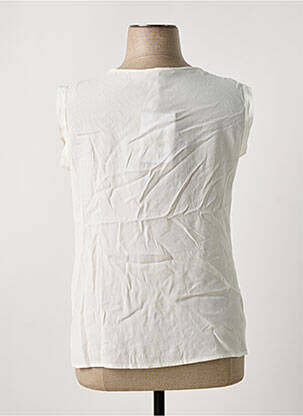 Top coupe fluide sans manche beige LA FEE MARABOUTEE femme