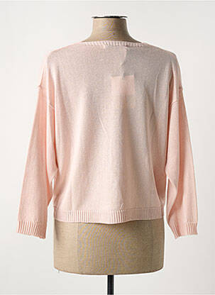 Gilet manches longues manches 3/4 rose LA FEE MARABOUTEE femme