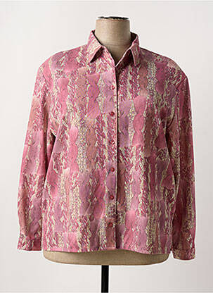 Chemisier imprimé fantaisie manches longues rose VALMODE femme