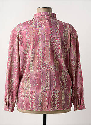 Chemisier imprimé fantaisie manches longues rose VALMODE femme