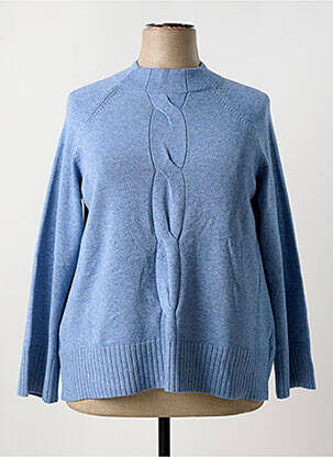 Pull tissage chiné manches longues bleu BETTY BARCLAY femme