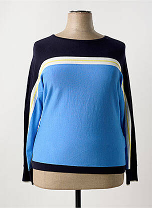 Pull coupe cintrée manches longues bleu GERRY WEBER femme