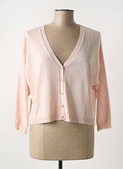 Gilet manches longues rose LA FEE MARABOUTEE pour femme seconde vue