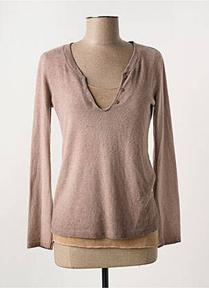 Pull marron STUDIO PARISIEN pour femme