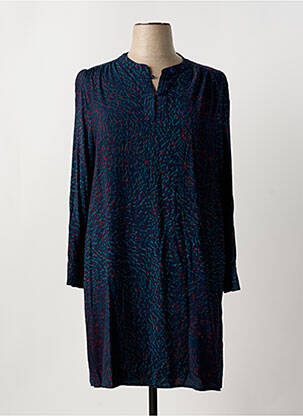 Robe mi-longue bleu LA FEE MARABOUTEE pour femme