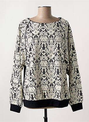 Sweat-shirt noir SIMPLE CITY pour femme