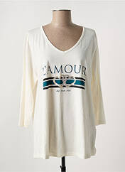 T-shirt beige CISO pour femme seconde vue