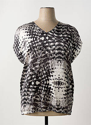 T-shirt noir PAUSE CAFE pour femme