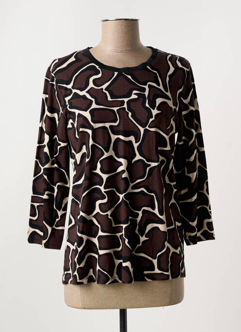 T-shirt stretch manches 3/4 marron BETTY BARCLAY femme
