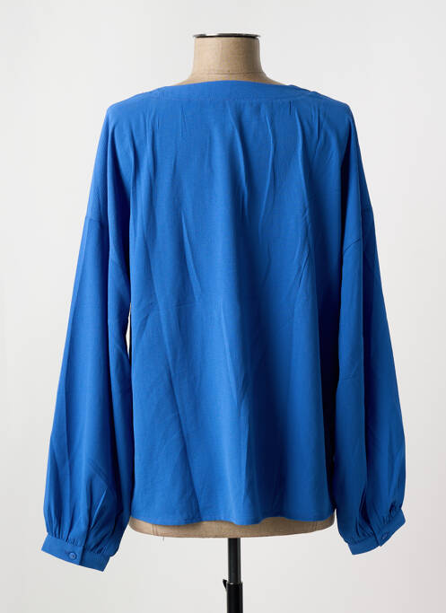 Blouse poignets boutonnés avec fente manches longues bleu VERO MODA femme