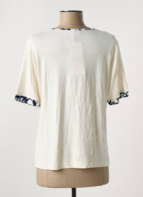 T-shirt stretch manches courtes beige GRIFFON femme