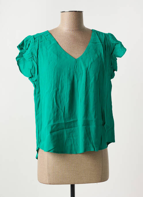 Blouse manches courtes manches courtes vert MOLLY BRACKEN femme