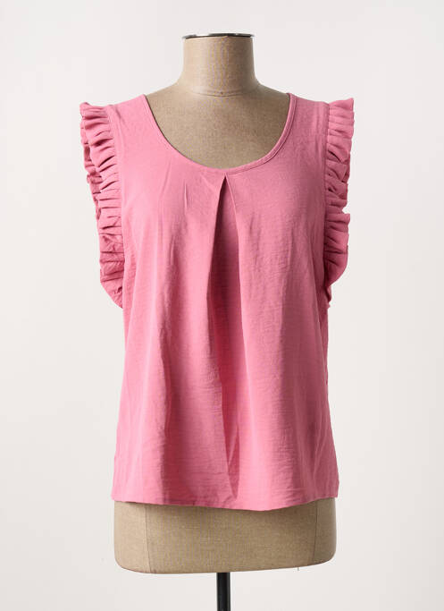 Blouse manches courtes manches courtes rose MOLLY BRACKEN femme