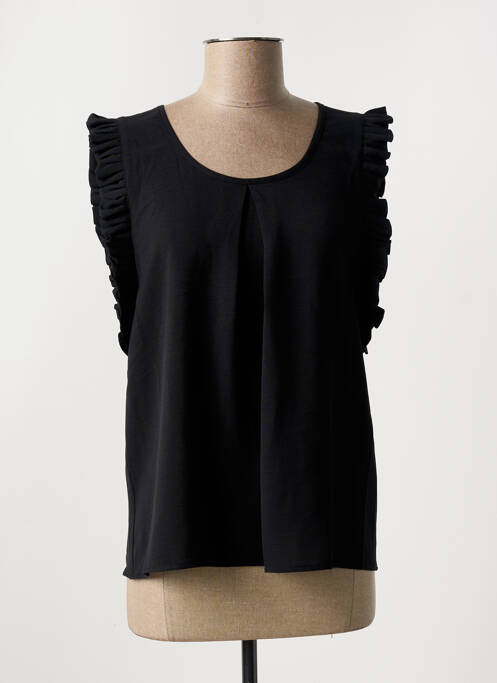 Blouse manches courtes manches courtes noir MOLLY BRACKEN femme