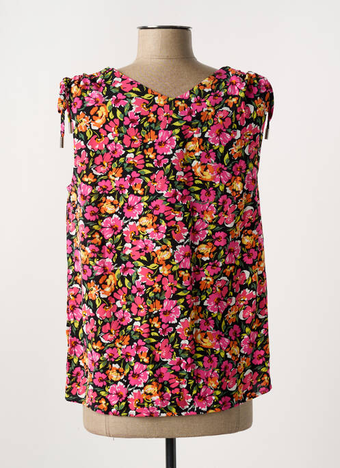 Blouse imprimé fleurs manches courtes rose MOLLY BRACKEN femme