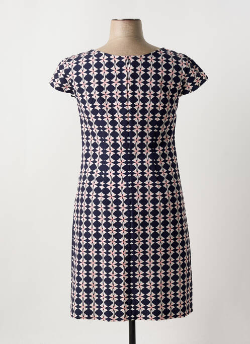 Robe mi-longue imprimé fleurs manches courtes bleu BETTY BARCLAY femme