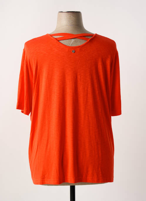 T-shirt coupe droite manches courtes orange GRIFFON femme
