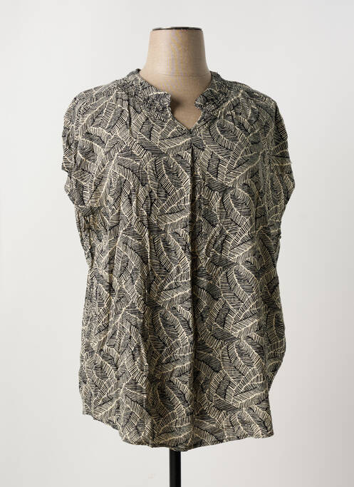Blouse manches courtes manches courtes noir CISO femme