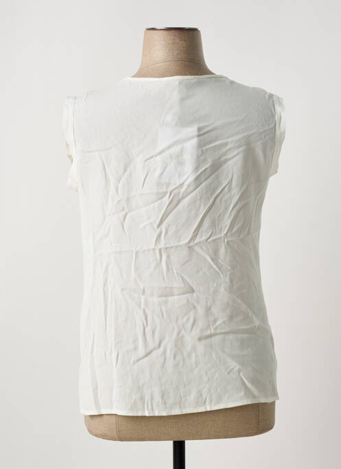 Top coupe fluide sans manche beige LA FEE MARABOUTEE femme
