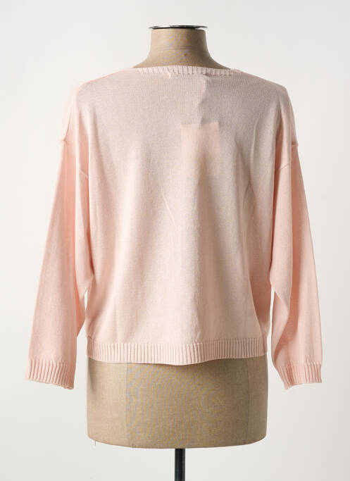 Gilet manches longues manches 3/4 rose LA FEE MARABOUTEE femme