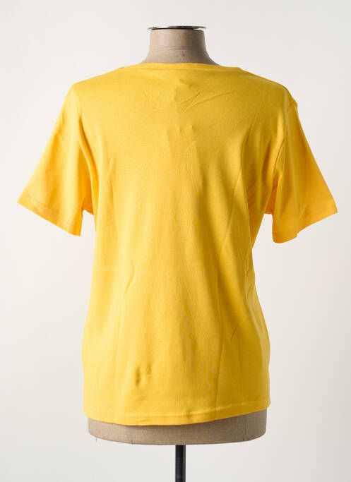 T-shirt sérigraphie manches courtes jaune FRANCE RIVOIRE femme