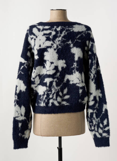 Pull stretch manches longues bleu FREEMAN T.PORTER femme