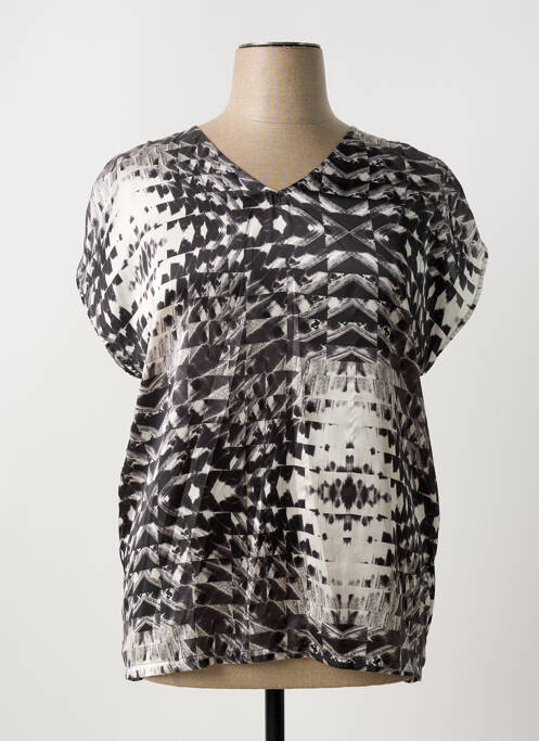 T-shirt noir PAUSE CAFE pour femme