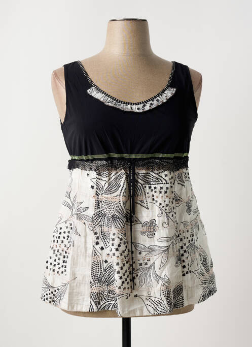 Tunique sans manche noir PAUSE CAFE pour femme