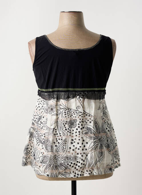 Tunique sans manche noir PAUSE CAFE femme