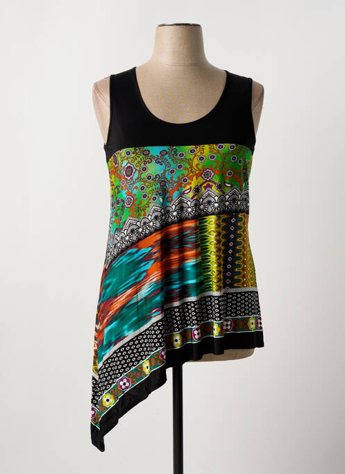 Tunique sans manche noir UN POINT C EST TOUT pour femme