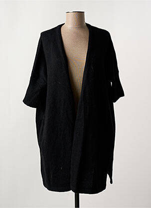 Gilet manches courtes coupe cintrée noir SEE U SOON femme