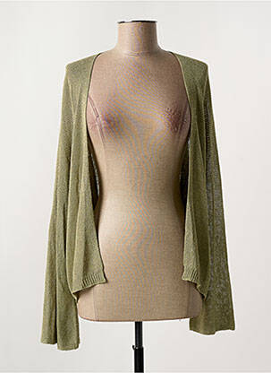 Gilet manches longues stretch vert MOLLY BRACKEN femme