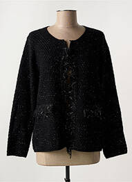Gilet manches longues stretch noir GRIFFON femme