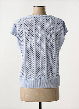 Gilet manches courtes fermeture boutonnée sur le devant bleu GARCIA femme