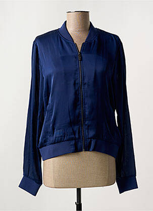 Blouson col v bleu FILA femme
