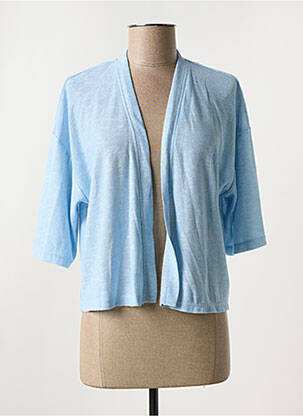 Gilet manches longues manches 3/4 bleu GARCIA femme