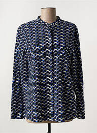 Chemisier imprimé fantaisie manches longues bleu GERRY WEBER femme