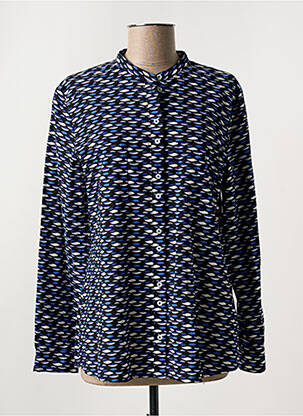 Chemisier imprimé fantaisie manches longues bleu GERRY WEBER femme