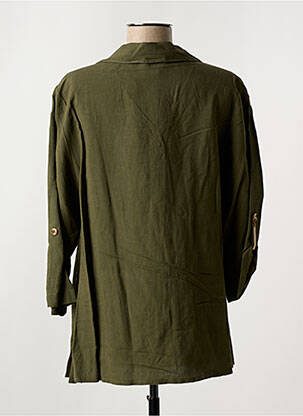 Chemisier coupe cintrée manches 3/4 vert GRIFFON femme
