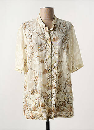 Chemisier manches courtes manches courtes beige PAUPORTÉ femme