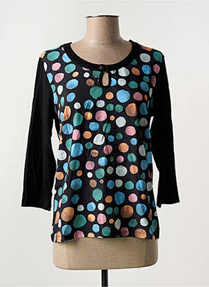 T-shirt manches 3/4 manches 3/4 noir GRIFFON femme