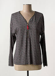 Blouse imprimé fantaisie manches longues noir GRIFFON femme