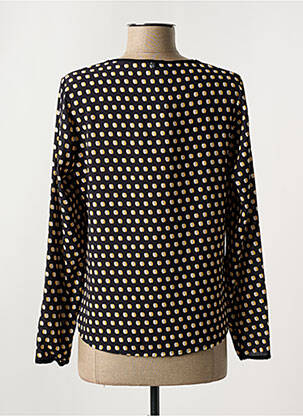 Blouse imprimé fantaisie manches longues noir FRED SABATIER femme