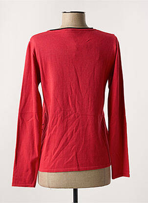 Pull coupe cintrée manches longues rouge TELMAIL femme