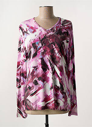 T-shirt manches longues manches longues violet GRIFFON femme