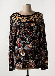 Pull col bateau manches longues noir BETTY BARCLAY femme