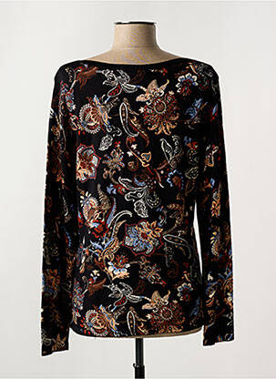 Pull col bateau manches longues noir BETTY BARCLAY femme