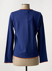 Gilet manches longues bleu TELMAIL pour femme seconde vue