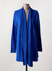 Gilet manches longues bleu TRICOTONIC pour femme seconde vue